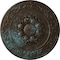 Ekena Millwork Sydney Ceiling Medallion (Fits Canopies up to 5 3/4"), 27 3/4"OD x 2"P, Bronze Blue Patina CM27SYBBS - alternate 1